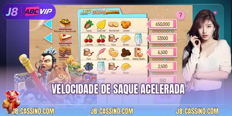 Velocidade de saque acelerada